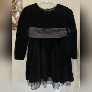🧡 Glitter Wear Black Velvet Kids Formal Dress 6   *See Below